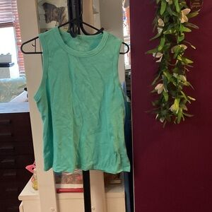 Essentials Sleeveless Aqua Muscle Tee